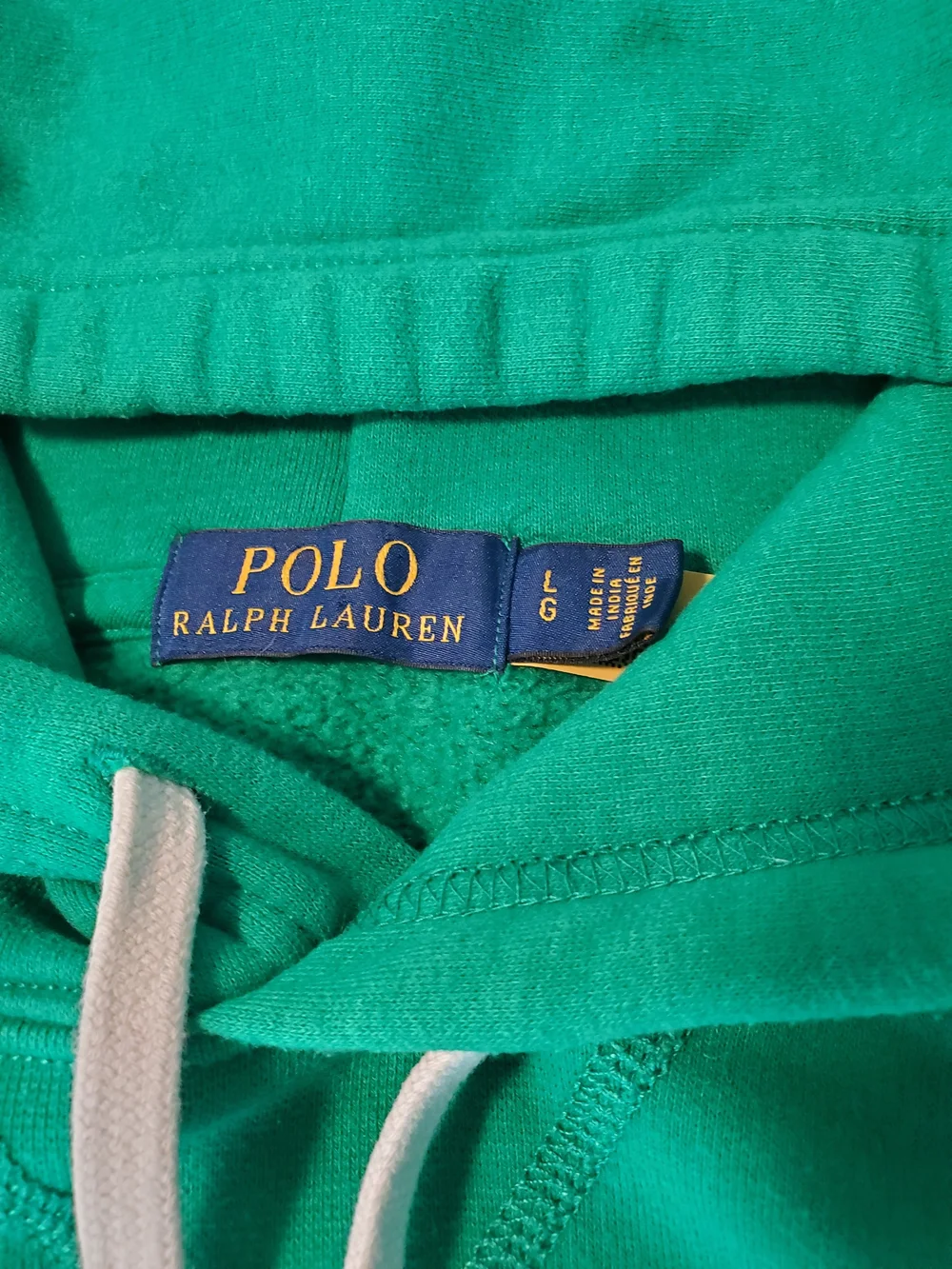 Polo by Ralph Lauren Emerald Green Hooded Sweatshirt with Blue Pony